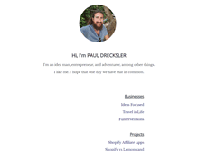 Tablet Screenshot of pauldrecksler.com